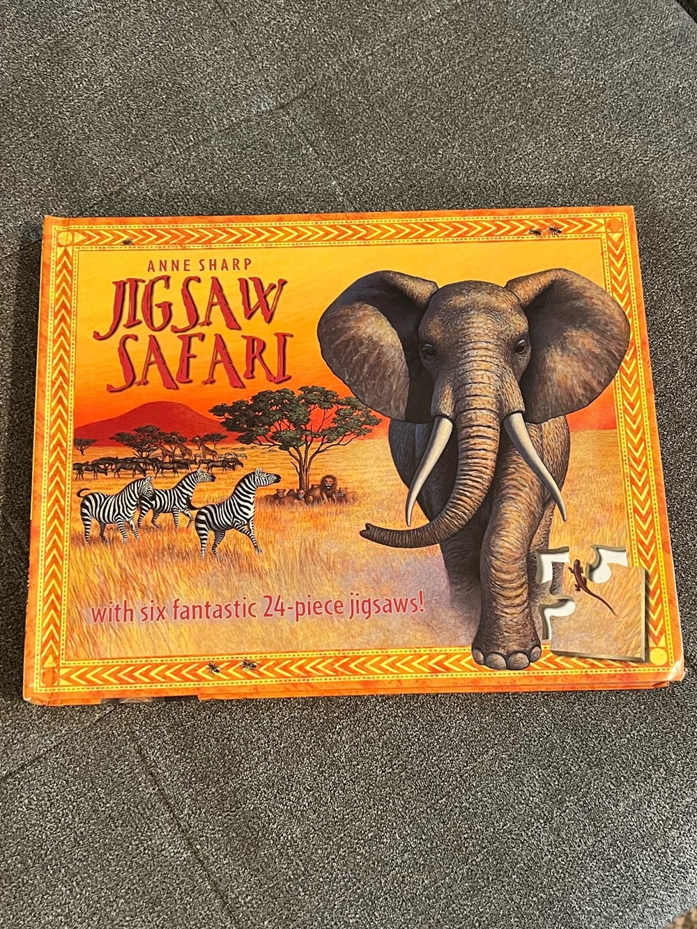 2001 Jigsaw Safari: With Six Fantastic 24-Piece Jigsaws! By Anne Sharp Hardcover